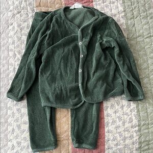 Serendipity Organics Velour Matching Set of Sweatshirt and Leggings